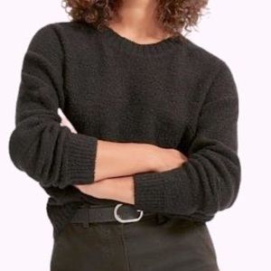 Everlane Black Crew Neck Sweater New W/Tags